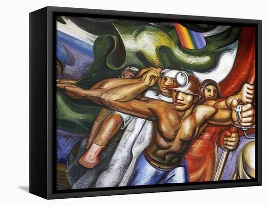 Procession of Men and Women-null-Framed Stretched Canvas