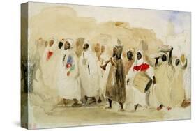 Procession of Musicians in Tangier-Eugene Delacroix-Stretched Canvas