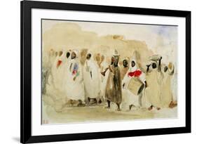 Procession of Musicians in Tangier-Eugene Delacroix-Framed Giclee Print