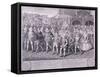 Procession of Queen Elizabeth I to Blackfriars, London, 16 June 1600-George Vertue-Framed Stretched Canvas