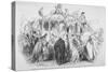 Procession of Queen Victoria to Open the Royal Exchange, City of London, 1844-null-Stretched Canvas