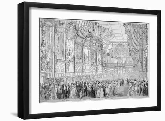 Procession of Queen Victoria to the State Ball in the Guildhall, City of London, 1851-John Abraham Mason-Framed Giclee Print