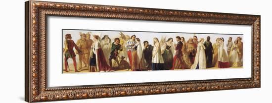 Procession of Shakespeare Characters-Daniel Maclise-Framed Premium Giclee Print