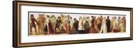 Procession of Shakespeare Characters-Daniel Maclise-Framed Premium Giclee Print