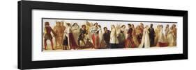 Procession of Shakespeare Characters-Daniel Maclise-Framed Premium Giclee Print