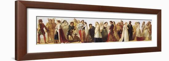 Procession of Shakespeare Characters-Daniel Maclise-Framed Premium Giclee Print