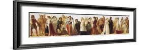 Procession of Shakespeare Characters-Daniel Maclise-Framed Premium Giclee Print