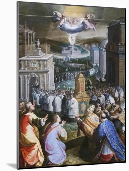 Procession of St Gregory the Great-Jacopo Zucchi-Mounted Giclee Print