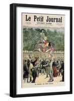 Procession of the Cadets of the Saint-Cyr Academy from 'Le Petit Journal', 25th June 1894-null-Framed Giclee Print