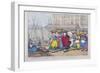 Procession of the Cod Company from St Giles's to Billingsgate, 1810-Thomas Rowlandson-Framed Giclee Print