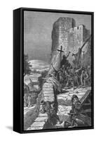 Procession of the Crusaders Round the Walls of Jerusalem, 1099-null-Framed Stretched Canvas