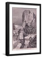 Procession of the Crusaders Round the Walls of Jerusalem Ad 1097-Francois Edouard Zier-Framed Giclee Print