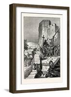 Procession of the Crusaders Round the Walls of Jerusalem-null-Framed Giclee Print