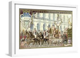 Procession of the Fatted Bull on Shrove Tuesday, Paris-null-Framed Giclee Print