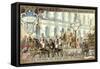 Procession of the Fatted Bull on Shrove Tuesday, Paris-null-Framed Stretched Canvas