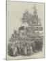 Procession of the Great National Fete at Paris, Statue of the Republic-null-Mounted Giclee Print