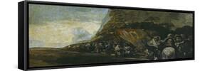 Procession of the Holy Office-Francisco de Goya-Framed Stretched Canvas