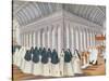 Procession of the Holy Sacrament in the Cloister, from 'L'Abbaye De Port-Royal', C.1710-Louise Madelaine Cochin-Stretched Canvas