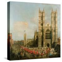 Procession of the Knights of the Bath-Canaletto-Stretched Canvas