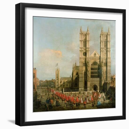 Procession of the Knights of the Bath-Canaletto-Framed Giclee Print