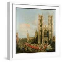 Procession of the Knights of the Bath-Canaletto-Framed Giclee Print