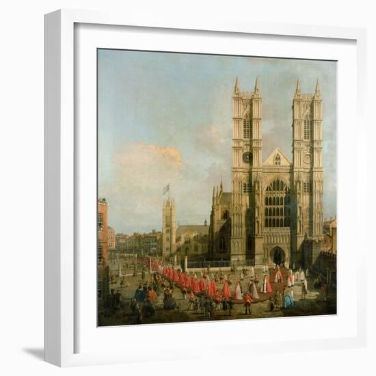 Procession of the Knights of the Bath-Canaletto-Framed Giclee Print