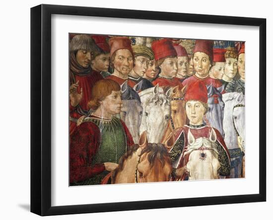 Procession of the Magi Kings to Bethlehem, 1459-Benozzo Gozzoli-Framed Giclee Print