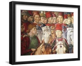 Procession of the Magi Kings to Bethlehem, 1459-Benozzo Gozzoli-Framed Giclee Print
