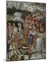 Procession of the Magi: Wall with Giuliano, detail (Procession at bottom)-Benozzo Gozzoli-Mounted Giclee Print