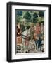 Procession of the Magi: Wall with Giuliano, detail (The Patriarch of Constantinople)-Benozzo Gozzoli-Framed Premium Giclee Print