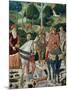 Procession of the Magi: Wall with Giuliano, detail (The Patriarch of Constantinople)-Benozzo Gozzoli-Mounted Giclee Print