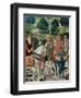 Procession of the Magi: Wall with Giuliano, detail (The Patriarch of Constantinople)-Benozzo Gozzoli-Framed Giclee Print