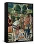 Procession of the Magi: Wall with Giuliano, detail (The Patriarch of Constantinople)-Benozzo Gozzoli-Framed Stretched Canvas