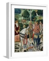 Procession of the Magi: Wall with Giuliano, detail (The Patriarch of Constantinople)-Benozzo Gozzoli-Framed Giclee Print