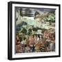 Procession of the Magi: Wall with Giuliano-Benozzo Gozzoli-Framed Giclee Print