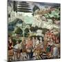 Procession of the Magi: Wall with Giuliano-Benozzo Gozzoli-Mounted Giclee Print