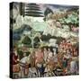 Procession of the Magi: Wall with Giuliano-Benozzo Gozzoli-Stretched Canvas