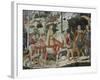 Procession of the Magi: Wall with Lorenzo, detail (Lorenzo with Archers)-Benozzo Gozzoli-Framed Giclee Print