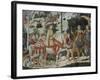 Procession of the Magi: Wall with Lorenzo, detail (Lorenzo with Archers)-Benozzo Gozzoli-Framed Giclee Print