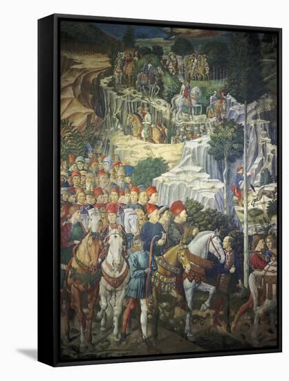 Procession of the Magi-Benozzo Gozzoli-Framed Stretched Canvas