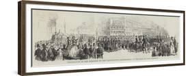Procession of the Members of the Provisional Government, to the Hall of the Assembly-null-Framed Premium Giclee Print