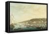 Procession of the Royal Ships at Posillipo, Naples-Pietro Fabris-Framed Stretched Canvas