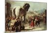 Procession of the Trojan Horse into Troy, C. 1760-Giovanni Domenico Tiepolo-Mounted Giclee Print