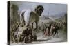 Procession of the Trojan Horse into Troy-Giovanni Battista Tiepolo-Stretched Canvas