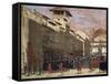 Procession on via De' Servi in Florence-null-Framed Stretched Canvas
