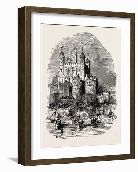 Procession Quitting the Tower London-null-Framed Giclee Print