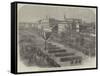 Procession Through Washington with the Body of President Lincoln-null-Framed Stretched Canvas