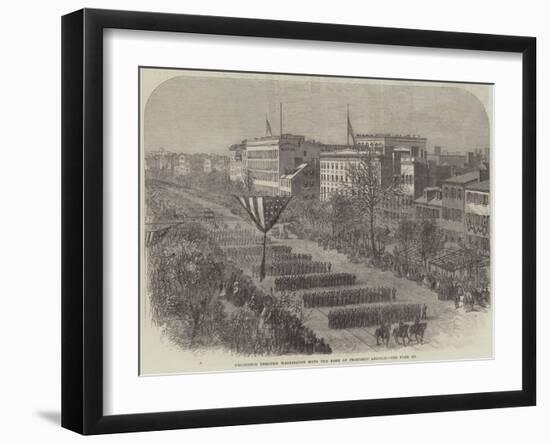 Procession Through Washington with the Body of President Lincoln-null-Framed Giclee Print