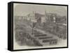 Procession Through Washington with the Body of President Lincoln-null-Framed Stretched Canvas