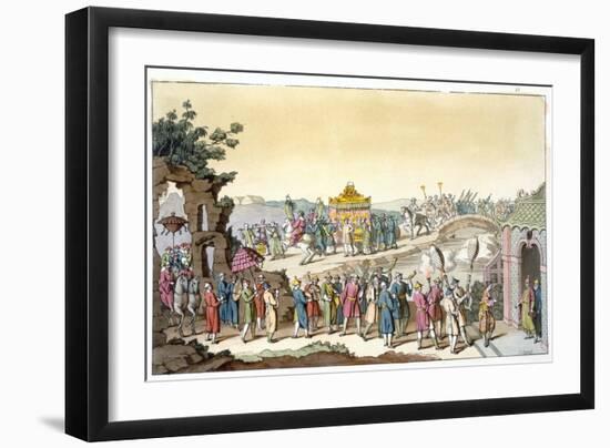 Procession to a Taoist traditional wedding, China, c1820-1839-Giovanni Bigatti-Framed Giclee Print